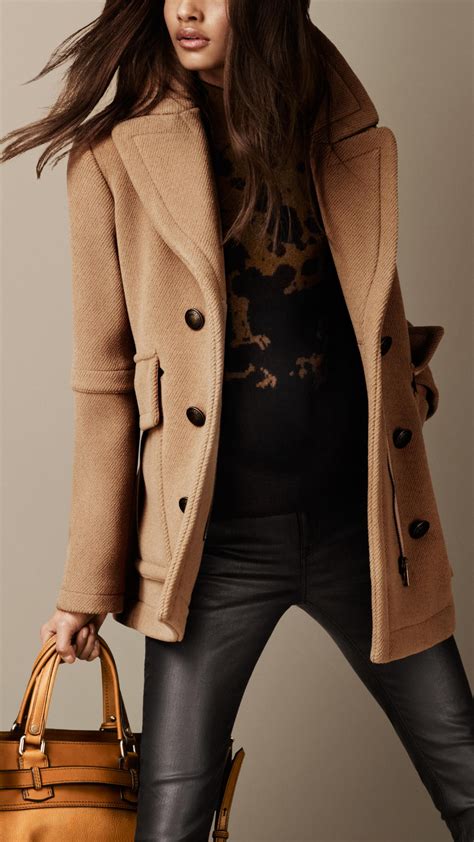 women's burberry peacoat